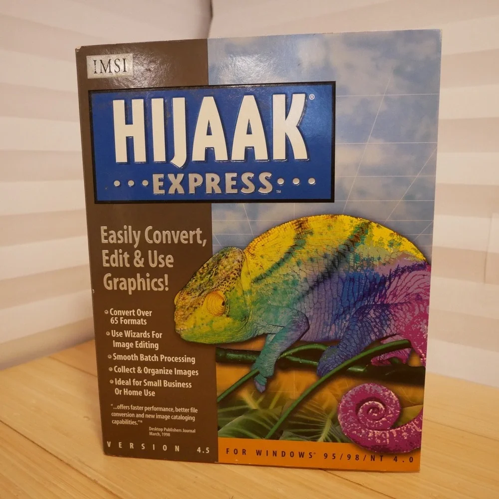 Quarterdeck Hijaak‎ Express Graphics Conversion - Windows 95, 98, NT 4.0 CD-ROM